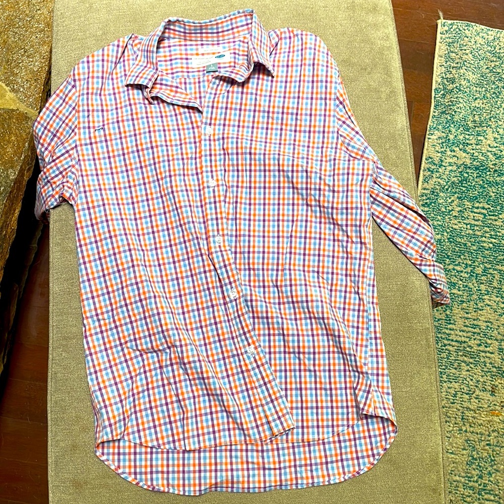 Orange and purple dress shirt-old navy